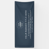 ビジネスロゴモダンプロフェッショナル6'バナー 横断幕 (縦)