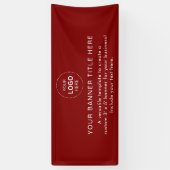 ビジネスロゴモダンプロフェッショナル6'バナー 横断幕 (縦)