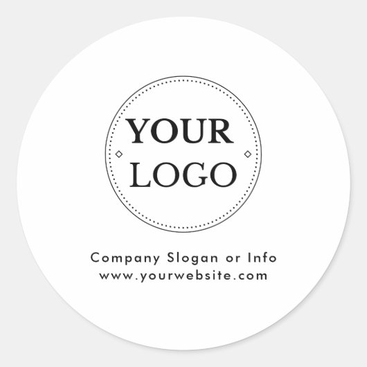 ビジネスロゴモダンプロフェッショナル ラウンドシール (正面)