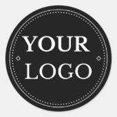 ビジネスロゴモダンプロフェッショナル ラウンドシール (正面)