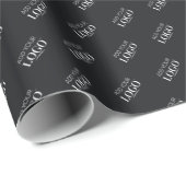 ビジネスロゴモダンミニマリストシックブラック会社 ラッピングペーパー (ロールコーナー)