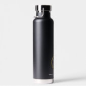 ビジネスロゴモダンミニマリスト黒 ウォーターボトル (右面)