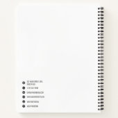 ビジネスロゴモダンミニマルなソーシャルメディアアイコン ノートブック (裏面)