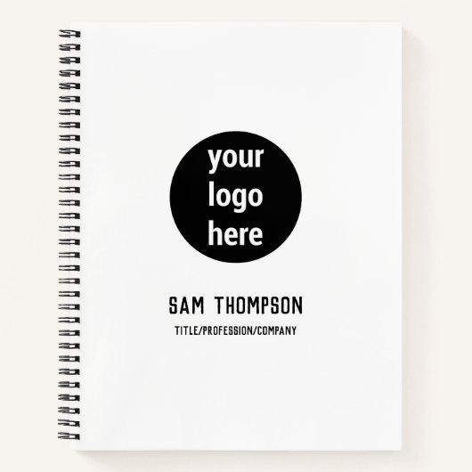 ビジネスロゴモダンミニマルなソーシャルメディアアイコン ノートブック (正面)