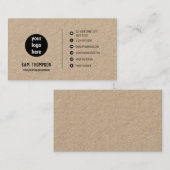 ビジネスロゴモダンミニマルなソーシャルメディアアイコン 名刺 (正面/裏面)