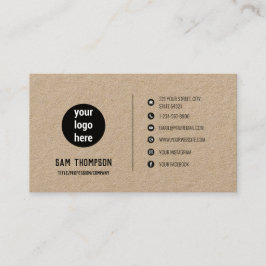 ビジネスロゴモダンミニマルなソーシャルメディアアイコン 名刺