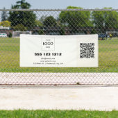 ビジネスロゴモダンミニマルQRコード 横断幕 (インサイチュ)