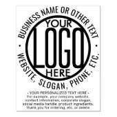 ビジネスロゴモダン大企業のプロフェッショナル ラバースタンプ (インプリント)