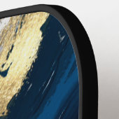 ビジネスロゴモダン抽象芸術青企業の ピックルボールラケット (左詳細)