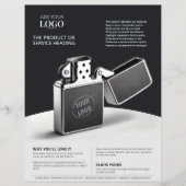 ビジネスロゴモダン製品ショーケースマーケティング チラシ (正面)