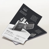 ビジネスロゴモダン製品ショーケースマーケティング チラシ