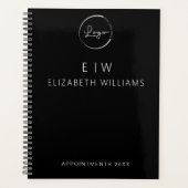 ビジネスロゴモノグラムイニシャルブラック2024 プランナー手帳 (正面)