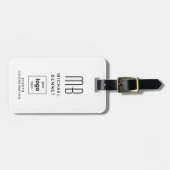 ビジネスロゴモノグラムモダンプロフェッショナル ラゲッジタグ (正面横)