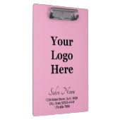 ビジネスロゴライトピンクブラックサロン名アドレス クリップボード (右)