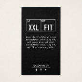 ビジネスロゴラベルの衣類つるラベル (裏面)