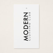 ビジネスロゴラベルの衣類つるラベル (正面)