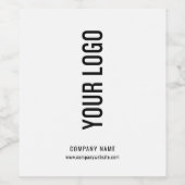 ビジネスロゴワインボトルラベル ワインラベル (シングルラベル)