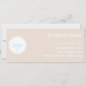 ビジネスロゴ付きオイスターホワイトロイヤリティカード10 (裏面)