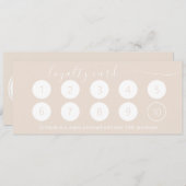 ビジネスロゴ付きオイスターホワイトロイヤリティカード10 (正面/裏面)