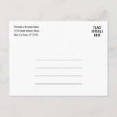 ビジネスロゴ付き新しいアドレス情報 案内ポストカード (裏面)