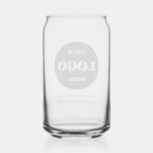 ビジネスロゴ企業ののプロモモダンンシンプル ガラス缶 (裏面)