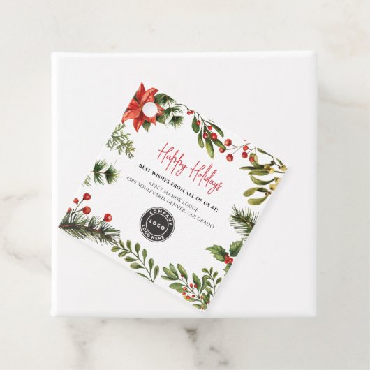 ビジネスロゴ企業のイベントクリスマス フェイバータグ (インサイチュ)