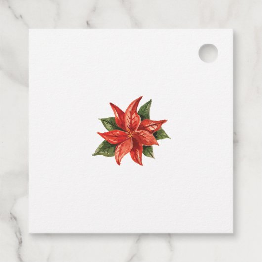 ビジネスロゴ企業のイベントクリスマス フェイバータグ (裏面)