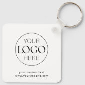 ビジネスロゴ企業のブランドのミニマリストKeychai キーホルダー (裏面)