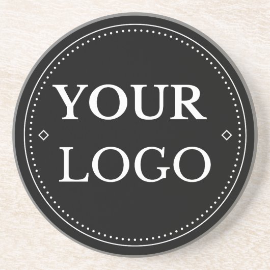 ビジネスロゴ企業のモダン コースター (正面)