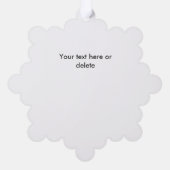 ビジネスロゴ企業の会社ホワイト オーナメントカード (裏面)