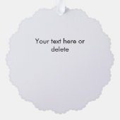 ビジネスロゴ企業の会社ホワイト オーナメントカード (裏面)