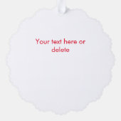 ビジネスロゴ企業の会社ホワイト オーナメントカード (裏面)