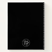 ビジネスロゴ企業の会社ミニマル ノートブック (裏面)