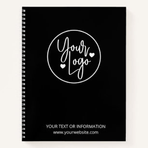 ビジネスロゴ企業の会社ミニマル ノートブック