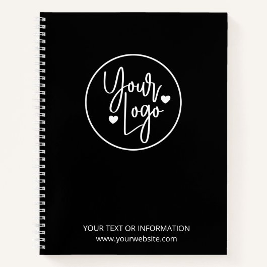 ビジネスロゴ企業の会社ミニマル ノートブック (正面)