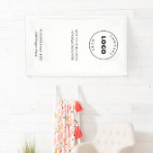 ビジネスロゴ会社のイベントの企業の追加 横断幕 (インサイチュ)