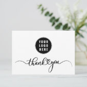 ビジネスロゴ会社のクライアントの評価 サンキューカード (スタンド正面)
