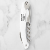 ビジネスロゴ会社のスタッフプロモーションスワッグの追加 ソムリエナイフ (裏面)