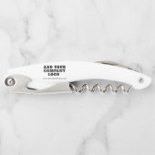 ビジネスロゴ会社のスタッフプロモーションスワッグの追加 ソムリエナイフ (正面)