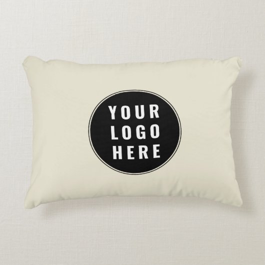 ビジネスロゴ会社のスワッグ アクセントクッション (正面)