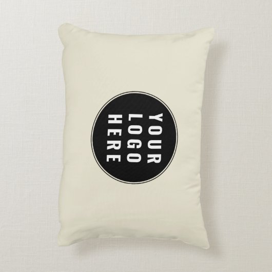 ビジネスロゴ会社のスワッグ アクセントクッション (裏面(縦))