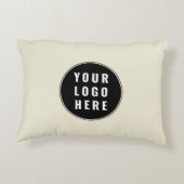 ビジネスロゴ会社のスワッグ アクセントクッション (裏面)