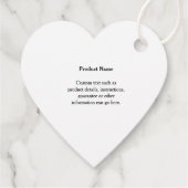 ビジネスロゴ会社のハートつるラベル フェイバータグ (裏面)