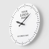 ビジネスロゴ会社のブランド企業のプロモーション ラージ壁時計 (傾斜)