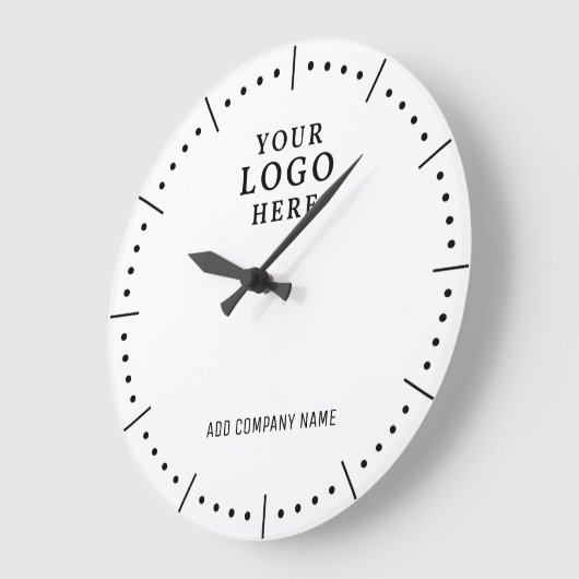 ビジネスロゴ会社のブランド企業のプロモーション ラージ壁時計 (傾斜)