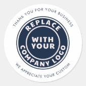 ビジネスロゴ会社のプロモーションブランドの追加 ラウンドシール (正面)