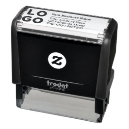 ビジネスロゴ会社の差出人住所 セルフインキングスタンプ