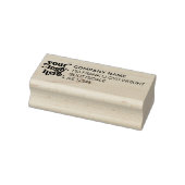 ビジネスロゴ会社の差出人住所 ラバースタンプ (スタンプ)