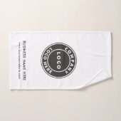 ビジネスロゴ会社の従業員のプロモシンプルーション ハンドタオル (ハンドタオル)