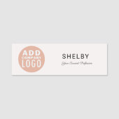 ビジネスロゴ会社の従業員スタッフ 名札 (正面)